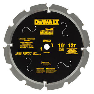 POWER TOOL ACCESSORIES | Dewalt 10 in. 12-Tooth PCD Tipped Laminate Cutting Blade - DWA31012PCD