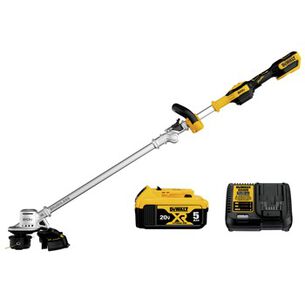 STRING TRIMMERS | Factory Reconditioned Dewalt 20V MAX Lithium-Ion Cordless 14 in. Folding String Trimmer Kit (5 Ah) - DCST922P1R
