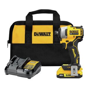 IMPACT DRIVERS | Dewalt 20V MAX ATOMIC Brushless Compact Lithium-Ion 1/4 in. Cordless Impact Drill Driver Kit (2 Ah) - DCF809D1