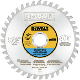 POWER TOOL ACCESSORIES | Dewalt 30T 5-1/2 in. Stainless Steel Metal Cutting with 20mm Arbor - DWA7771