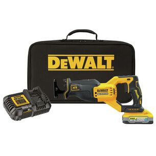 RECIPROCATING SAWS | Dewalt DCS382H1 20V MAX XR Brushless Lithium-Ion Cordless Reciprocating Saw Kit with POWERSTACK Battery (5 Ah)