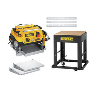 SAWS | Dewalt 13 in. Two-Speed Thickness Planer with Support Tables, Extra Knives and Mobile Stand - DW735XDW7350-BNDL