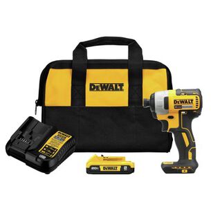 IMPACT DRIVERS | Dewalt 20V MAX XTREME Brushless Lithium-Ion 1/4 in. Cordless Impact Driver Drill Kit (2 Ah) - DCF787D1
