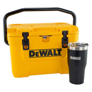 CLOTHING AND GEAR | Dewalt 10 Quart Roto-Molded Lunchbox Cooler and 30 oz. Black Tumbler Combo - DXC1003B