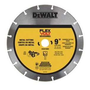 POWER TOOL ACCESSORIES | Dewalt 9 in. FLEXVOLT Metal Cutting Diamond Wheel - DWAFV8901