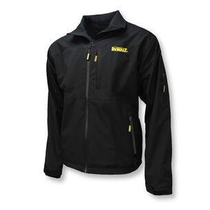 HEATED GEAR | Dewalt Structured Soft Shell Heated Jacket (Jacket Only) - Small, Black - DCHJ090BB-S