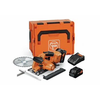 Fein 71360562090 18V F-IRON Jig 26 AS Lithium-Ion Cordless Jigsaw Kit for Metal/Wood with 2 Batteries (4 Ah)