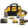 Combo Kits | Dewalt DCK307D1P1 20V MAX XR Brushless Lithium-Ion 3-Tool Combo Kit with 2 Batteries (2 Ah/5 Ah) image number 0