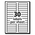 July Member-Exclusive Offer Save 10% off on One Item | Avery 05266 0.66 in. x 3.44 in. Permanent TrueBlock File Folder Labels with Sure Feed Technology - White (30/Sheet, 25 Sheets/Pack) image number 4
