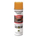 Paint | Rust-Oleum 203024V Industrial Choice M1600 System 17 oz. Aerosol Can Solvent-Based Precision Line Marking Paint - Flat Yellow (12/Carton) image number 0