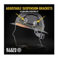 New Year New Savings! Save $25 off $150 | Klein Tools 60515 Premium KARBN Pattern Non-Vented Class E Safety Helmet with Headlamp image number 9