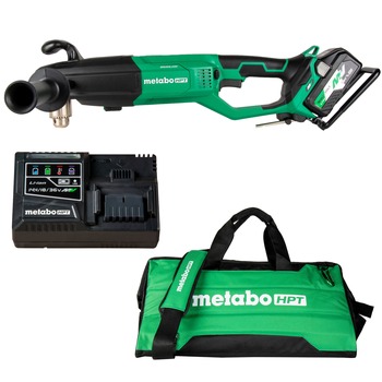 Metabo HPT 36V MultiVolt Lithium-Ion Brushless 1/2 in. Cordless High Power Right Angle Drill Kit (4 Ah/8 Ah) - D36DYAM