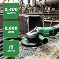 Angle Grinders | Metabo HPT 646467420 120V 15 Amp W 24-230 MVT 9 in. Corded Angle Grinder image number 11