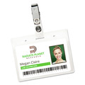 July Member-Exclusive Offer Save 10% off on One Item | Avery 02921 2-1/4 in. x 3-1/2 in. Secure Horizontal Top Clip-Style Badge Holders - Clear (50/Box) image number 1