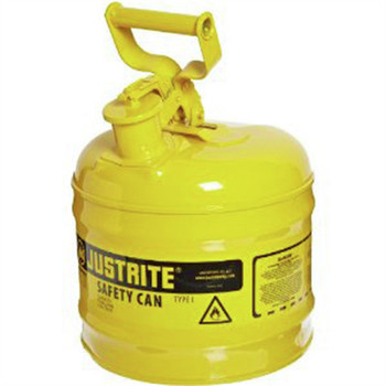 PRODUCTS | Justrite Type 1 2 Gallon Steel Safety Can for Diesel - Yellow - 7120200