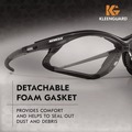 July Member-Exclusive Offer Save 10% off on One Item | Ansell 65335 V30 Nemesi Foam Safety Glasses - Black Nylon Frame/Clear Polycarbonate Lens (12/Carton) image number 3