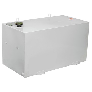 JOBOX 96 Gallon Rectangular Steel Liquid Transfer Tank - White - 551980D