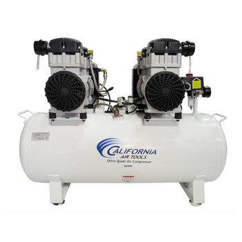 STATIONARY AIR COMPRESSORS | California Air Tools 20040DCAD 4 HP 20 Gallon Ultra Quiet and Oil-Free Hot Dog Air Compressor with Air Dryer - CAT-20040DCAD