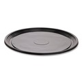  | WNA A518PBL 18 in. Diameter Caterline Casuals Thermoformed Plastic Platters - Black (25/Carton) image number 1