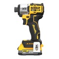 Impact Drivers | Dewalt DCF845D1E1 20V MAX XR Brushless 1/4 in. Cordless 3-Speed Impact Driver Kit image number 2