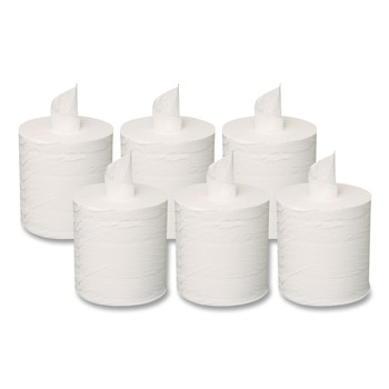 GEN G602 7.3 in. x 500 ft. 2-Ply Centerpull Towels - White (6 Rolls/Carton)