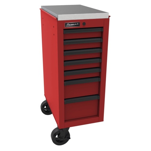 Tool Carts & Chests | Homak RD08014070 RS Pro 14.5 in. 7-Drawer Side Cabinet - Red image number 0