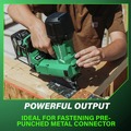 Framing Nailers | Metabo HPT NR1838DKAM 18V MultiVolt Brushless Lithium-Ion 1-1/2 in. Cordless Metal Connector Nailer Kit (4 Ah) image number 5