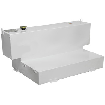 LIQUID TRANSFER EQUIPMENT | JOBOX 98 Gallon Short-Bed L-Shaped Steel Liquid Transfer Tank - White - 498000