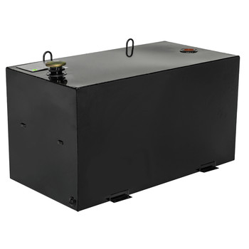 LIQUID TRANSFER EQUIPMENT | JOBOX 96 Gallon Rectangular Steel Liquid Transfer Tank - Black - 484002