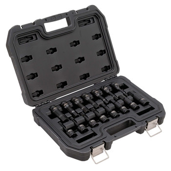 SOCKETS | Dewalt 15-Pieces 1/2 in. Drive Combination Impact Hex Bit Socket Set - DWMT19233