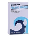  | Boardwalk BWK SPOONMWPS Mediumweight Polystyrene Teaspoons - White (100 /Box) image number 1