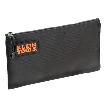 TOOL STORAGE | Klein Tools 12-1/2 in. Cordura Ballistic Nylon Zipper Bag - Black - 5139B