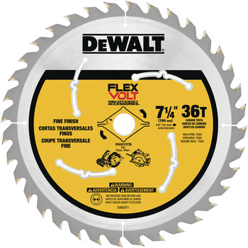Dewalt DWAFV3736 7-1/4 in. 36T Circular Saw Blade Dewalt DWAFV3736 7-1/4 in. 36T Circular Saw Blade