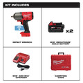 Impact Wrenches | Milwaukee 2863-22 M18 FUEL with ONEKEY High Torque Impact Wrench 1/2 in. Friction Ring Kit image number 1