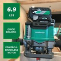 Plunge Base Routers | Metabo HPT M3612DAQ4M 36V MultiVolt Brushless Lithium-Ion Cordless Plunge Router (Tool Only) image number 5