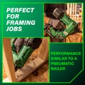 Framing Nailers | Metabo HPT NR1890DCAM 18V Lithium-Ion 30 Degree Cordless Paper Tape Framing Nailer Kit (4 Ah) image number 9