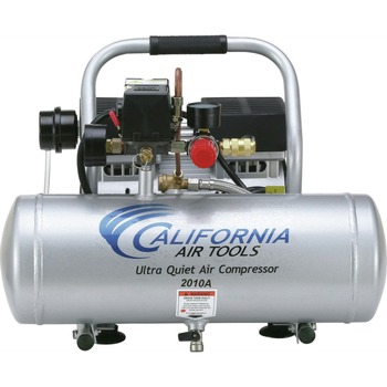 PORTABLE AIR COMPRESSORS | California Air Tools 2010A 1 HP 2 Gallon Ultra Quiet and Oil-Free Aluminum Tank Hand Carry Air Compressor - CAT-2010A