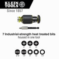 Screwdrivers | Klein Tools 32308 8-in-1 Multi-Bit Adjustable Magnetic Stubby Impact-Rated Screwdriver image number 2