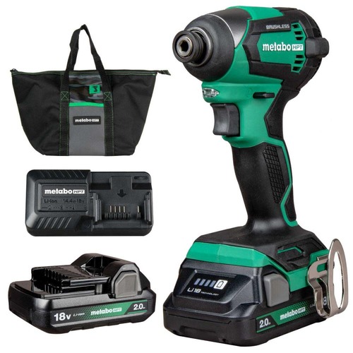 Metabo HPT Cyber Week! Save on Featured Tools! | Metabo HPT WH18DEXM 18V MultiVolt Lithium-Ion Brushless Cordless Impact Driver Kit (2 Ah) image number 0