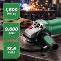 Angle Grinders | Metabo HPT 646488420 120V 13.5 Amp WEP 15-150 6 in. Corded Quick Angle Grinder image number 12
