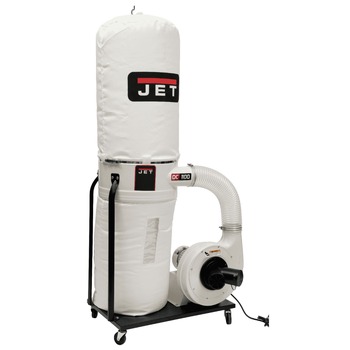 DUST MANAGEMENT | JET DC-1100VX-BK Vortex 115V/230V 1.5HP Single-Phase Dust Collector with 30-Micron Bag Filter Kit - JT9-708657K