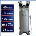 Stationary Air Compressors | California Air Tools CAT-60040CAD 4 HP 60 Gallon Ultra Quiet and Oil-Free Dolly Air Compressor with Auto Drain image number 6