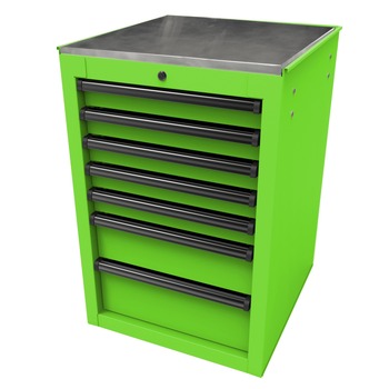 Homak RS Pro 22 in. 7-Drawer Side Cabinet - Lime Green - LG08022070