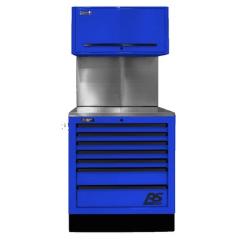 JOBSITE STORAGE | Homak 36 in. CTS Conversion Kit with Solid Backsplash - Blue - BLCTS36003