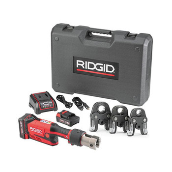 Ridgid RP 351 Cordless Press Tool Kit with Battery and 1/2 in. - 1 in. MegaPress Jaws - 70818