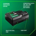 Chargers | Metabo HPT UC36YSL2M 18V/36V 12 Ah Quick Charger image number 2