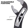 Pliers | Klein Tools D50510 Classic Klaw Pump Pliers V-Jaw Tongue and Groove, Hardened Teeth for Maximum Torque, 10-Inch image number 2
