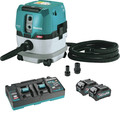 Clearance Center | Makita GCV02PMX 40V max XGT Brushless Lithium-Ion 2.1 Gallon Cordless HEPA Filter Dry AWS Capable Dust Extractor Kit with 2 Batteries (4 Ah) image number 0