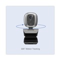  | Adesso CYBERTRACKM1 1920 pixels x 1080 pixels 2.1 Mpixels HD Fixed Focus USB Webcam with AI Motion/Facial Tracking - Black/Silver image number 2