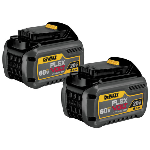 Dewalt Dcb606 2 20v 60v Max Flexvolt 6 Ah Lithium Ion Battery 2 Pack Cpo Dewalt